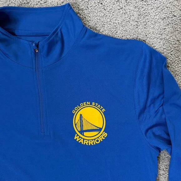 Golden State Warriors NBA Ultra Game Performance Quarter-Zip Pullover -Sz M NWOT - Picture 2 of 8